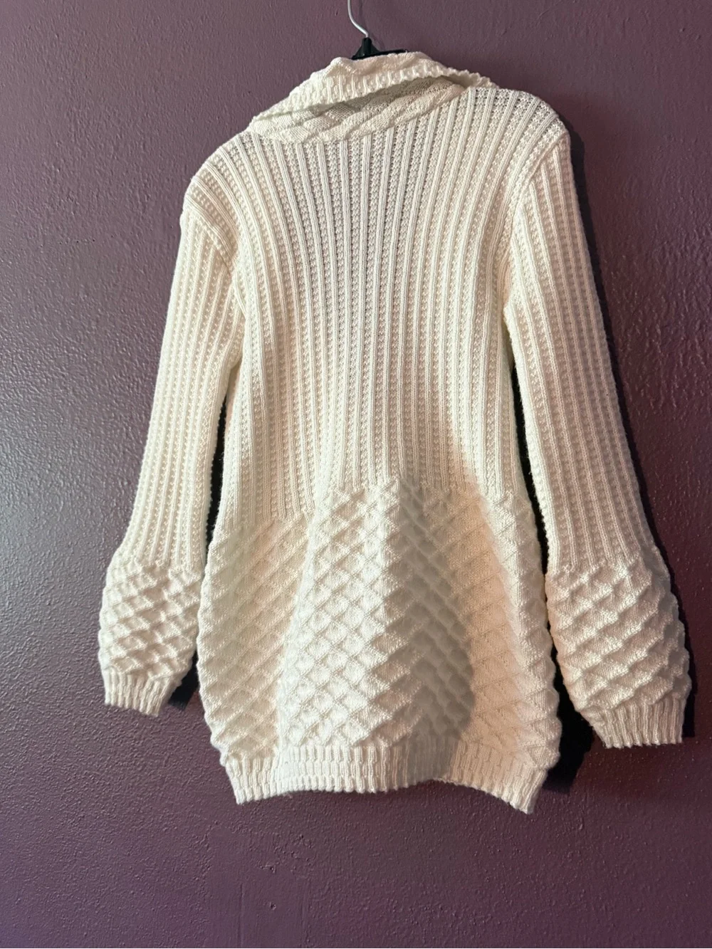 Cozy Cream Knit Hooded Cardigan